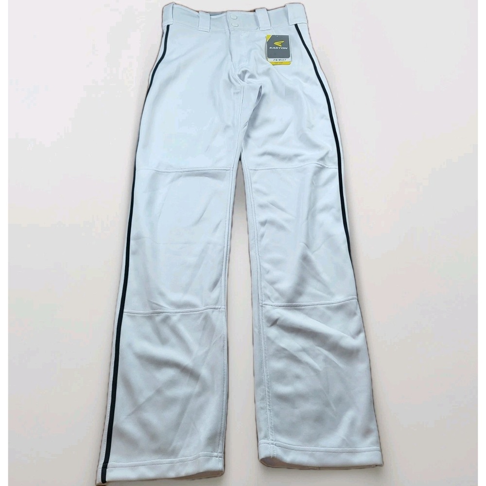Easton Mako 2 Piped Pant White Black Adult Small 28"-31" Baseball Pants NWT